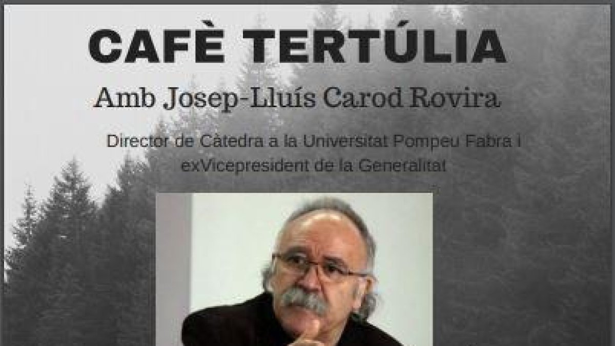 'Reflexions sobre la República que volem i no tenim', a càrrec de Josep-Lluís Carod Rovira