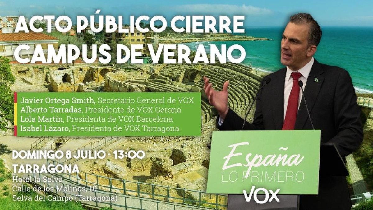 Vox tilda de «gángsteres golpistas» en los miembros del CDR de la Selva