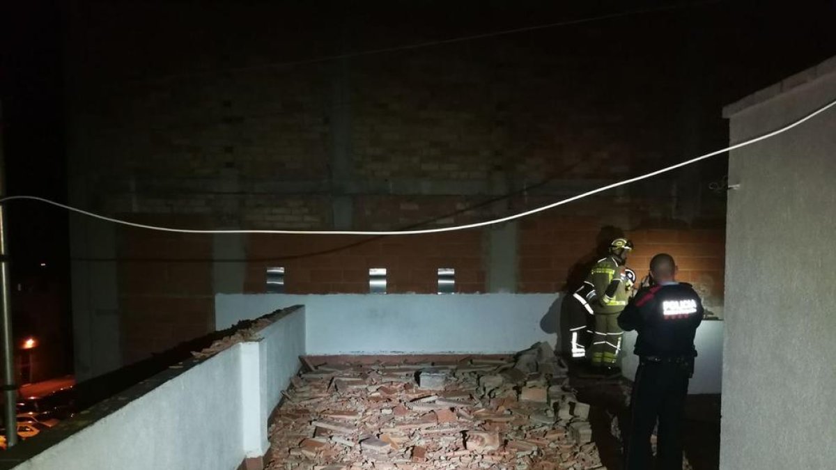 Cau part d'una façana a Torredembarra