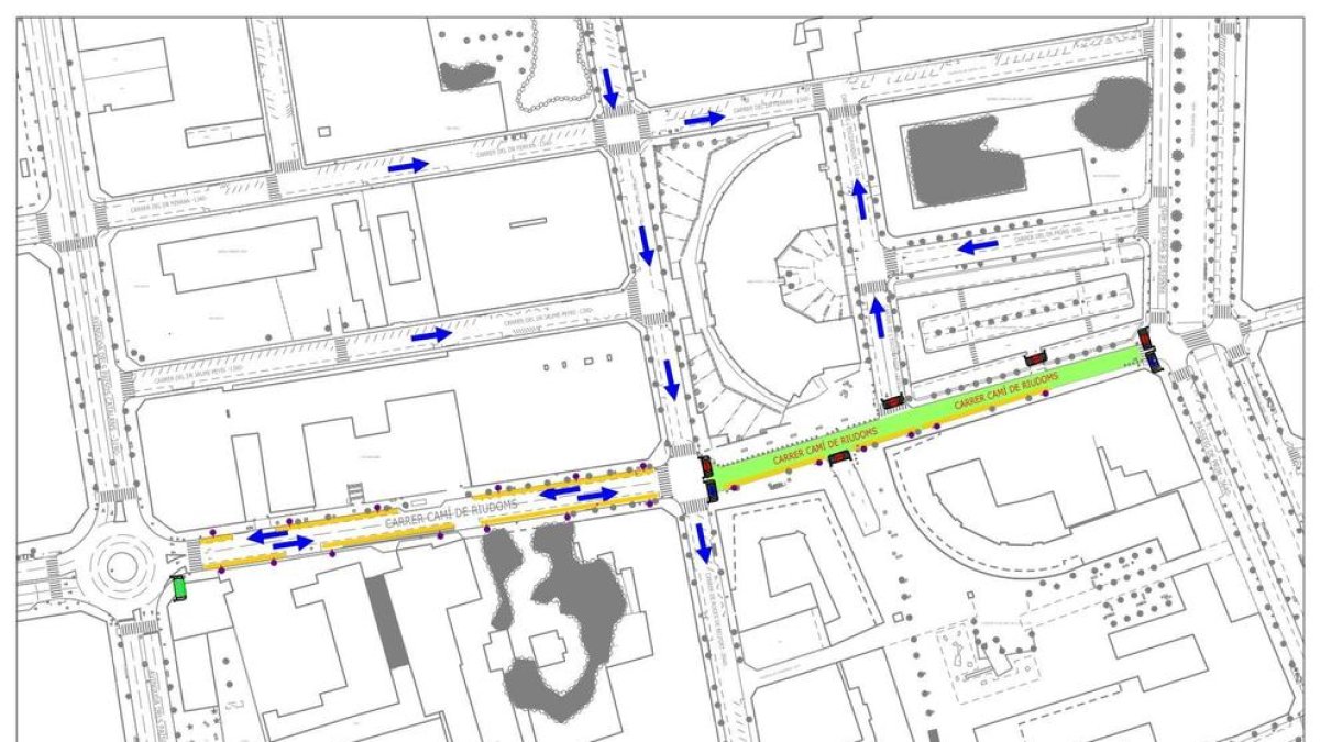 Afectaciones al tráfico en el camino de Riudoms, del 9 al 12 de mayo, por los trabajos de asfaltado