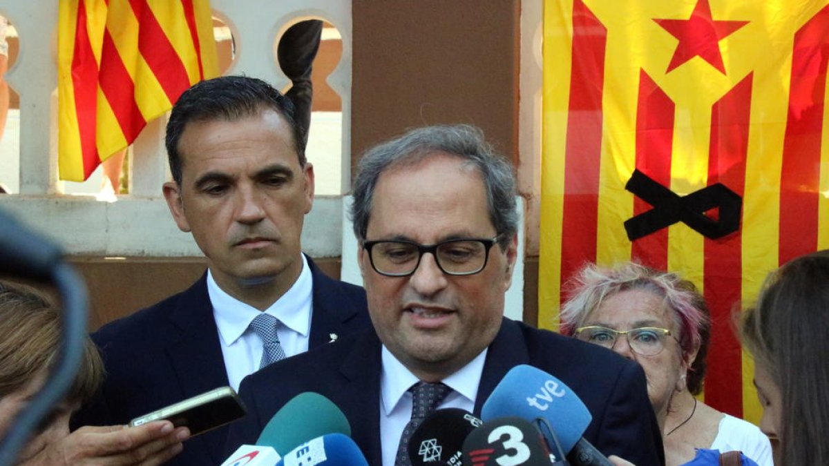 Torra veu la impugnació del PSOE com una «mala notícia» i diu que Catalunya «s'ha guanyat» el dret a l'autodeterminació