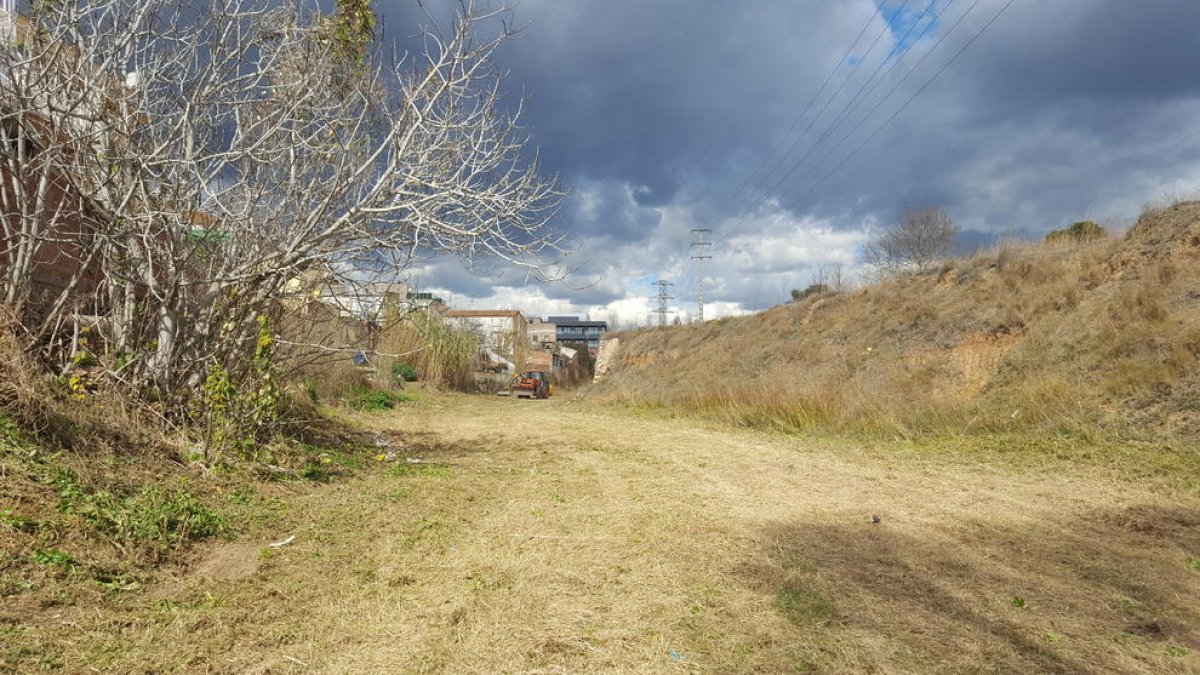 El Ayuntamiento de Reus limpia el barranco del Molino, a su paso por el barrio Sol y Vista