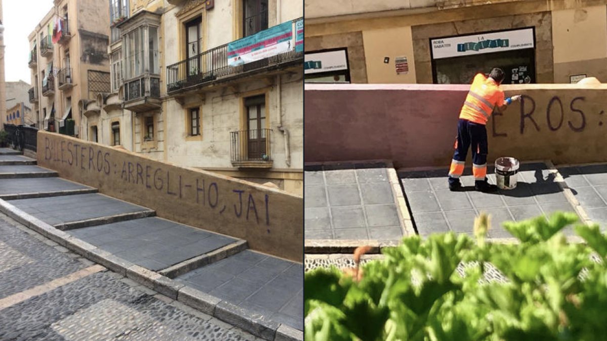 Els populars no li retornaran la ciutat a Ballesteros amb cap pintada de reclamació nova