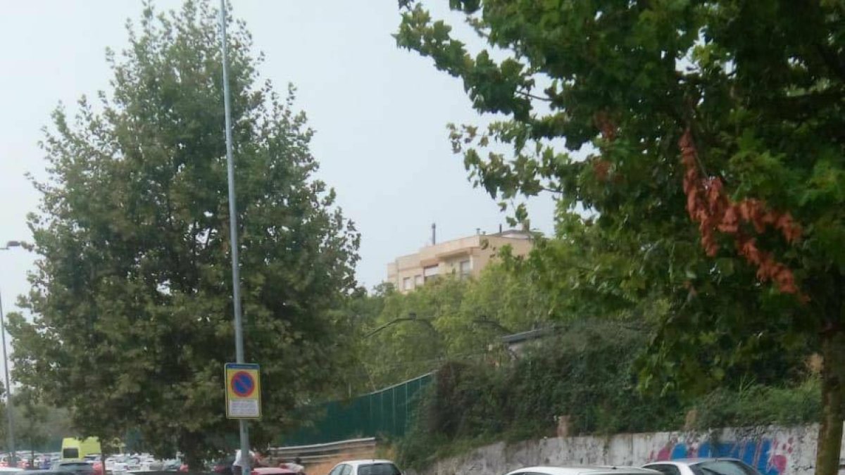 Las fuertes lluvias afectan a toda la zona marítima de Calafell, que ha quedado inundada