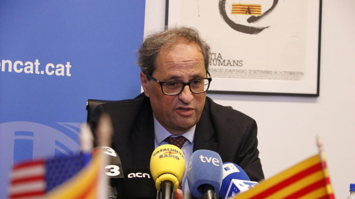 Torra plantejarà a Sánchez un referèndum d'autodeterminació pactat