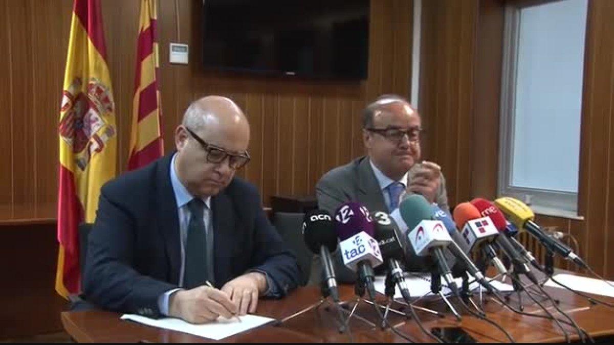 reunión, Javier Hernández, presidente, TSJC, Sala de Gobierno, Jesús María Barrientos, Audiencia de Tarragona