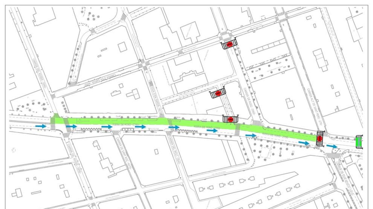 Afectaciones en la riera de Miró a partir del lunes por los trabajos de asfaltado