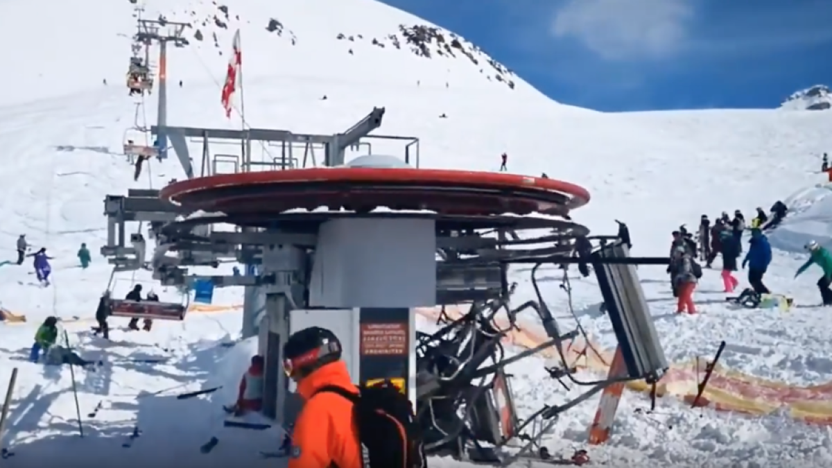 Una telesilla fuera de control causa varios heridos en Georgia