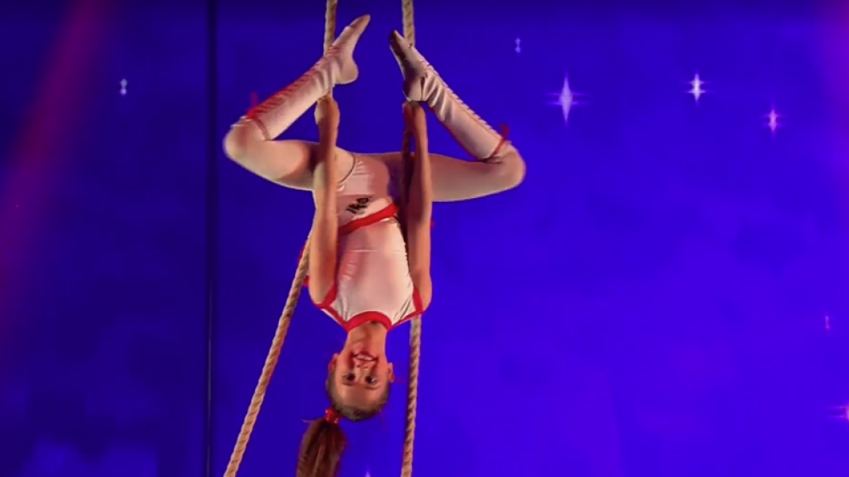 Petruska, la trapezista del Vendrell, elogiada pel jurat a la final de GOT Talent