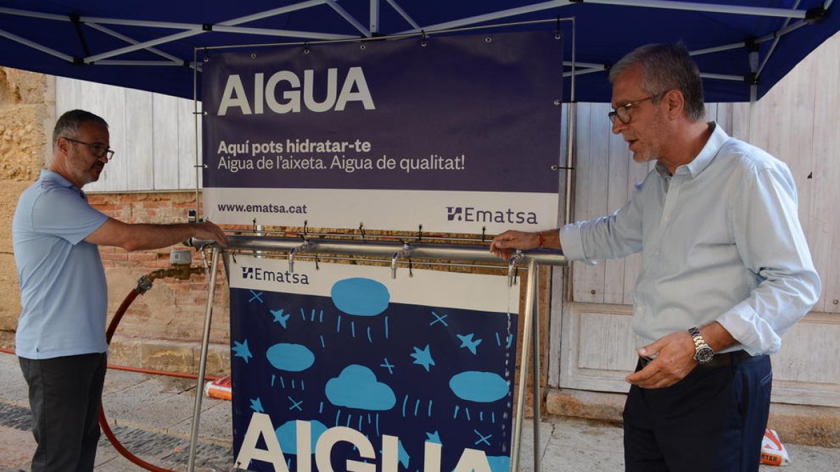 Tarragona posarà un punt d'hidratació per abastir d'aigua a castellers i públic durant les diades