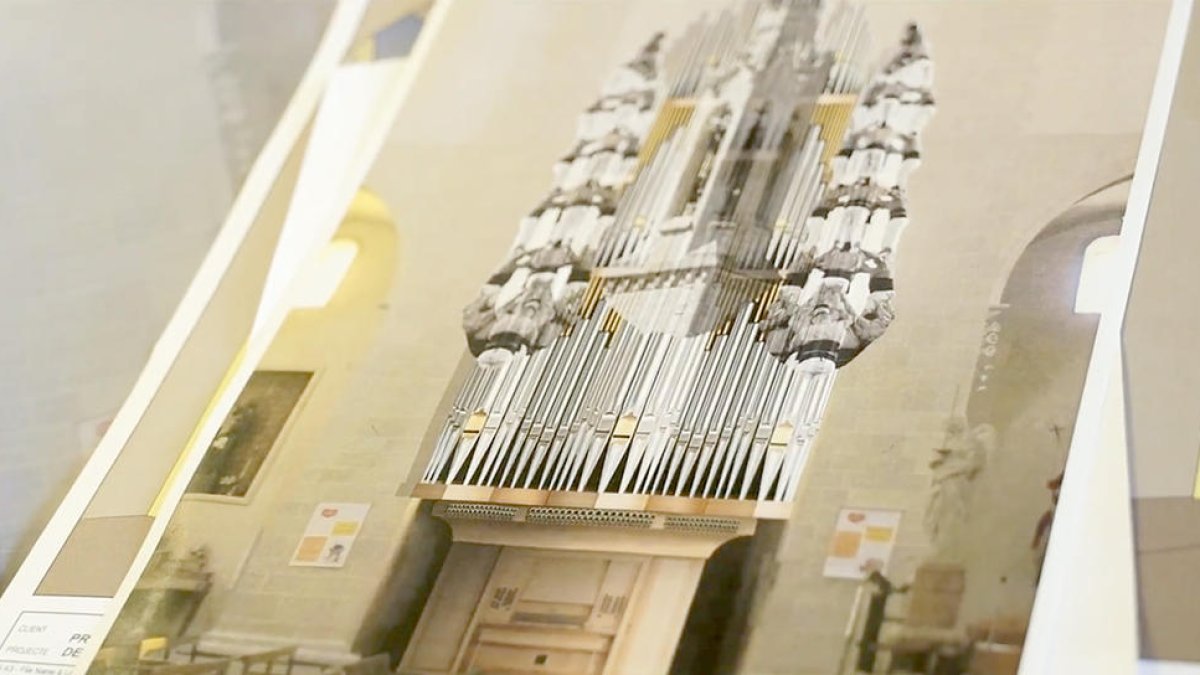 Valls proyecta en la iglesia de Sant Joan el órgano sin mueble más alto de Europa