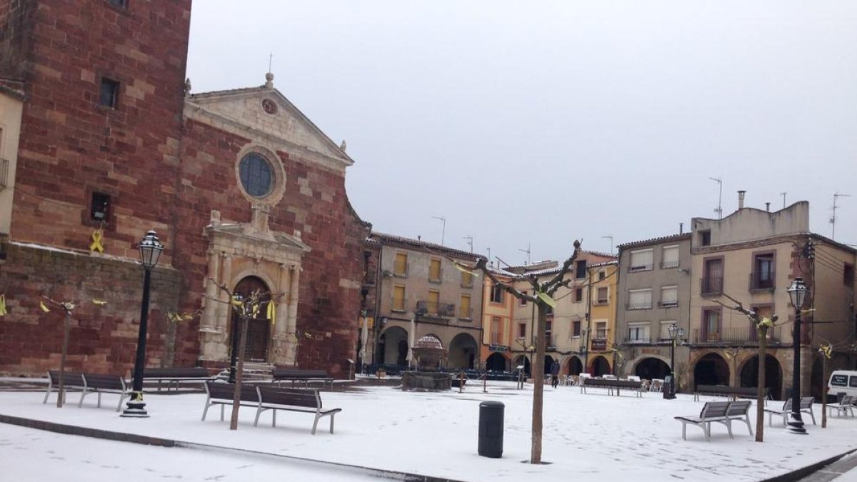 La neu torna a fer acte de presència a l'Alt Camp, Baix Camp i la Conca