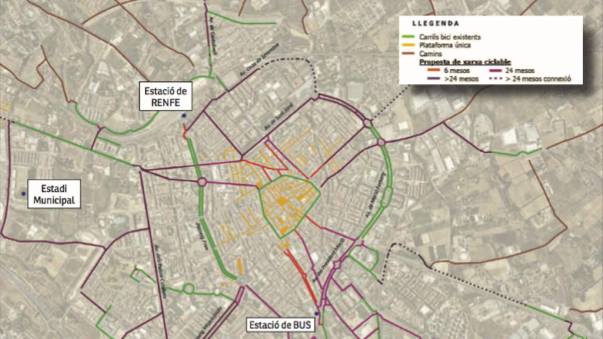 Unos 35 nuevos kilómetros cerrarán la red de carriles bici para recorrer Reus