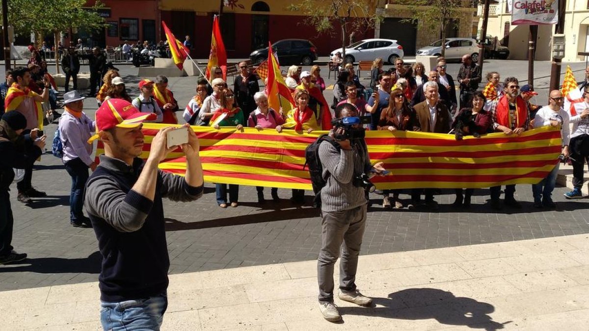 Manifestación en Calafell contra la «propaganda independentista»