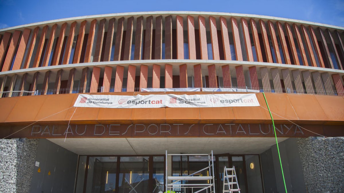El Palau d'Esports ultima les preparacions per a la seva inauguració
