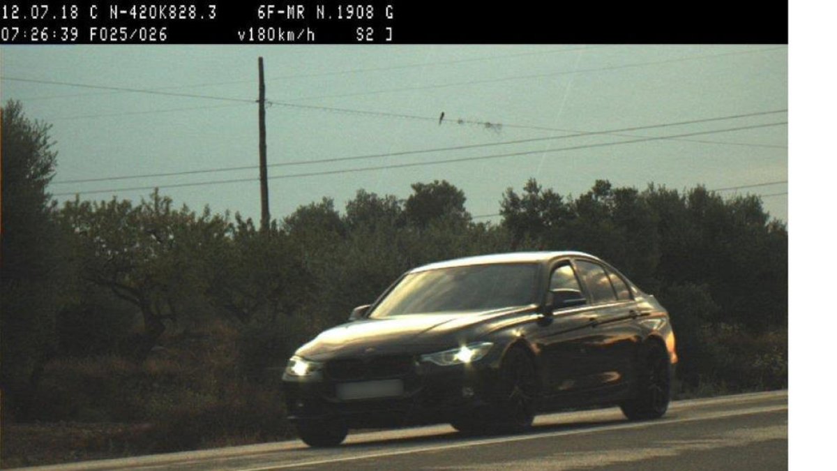 Denunciat un veí de Reus que circulava a 180 km/h en un tram de 80 per l'N-420 a la Ribera d'Ebre