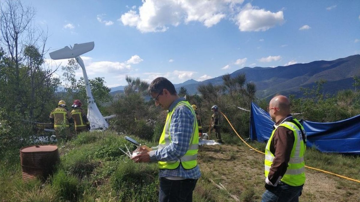 L'avioneta que ha patit un accident amb dues víctimes mortals a la Seu d'Urgell efectuava un vol de proves