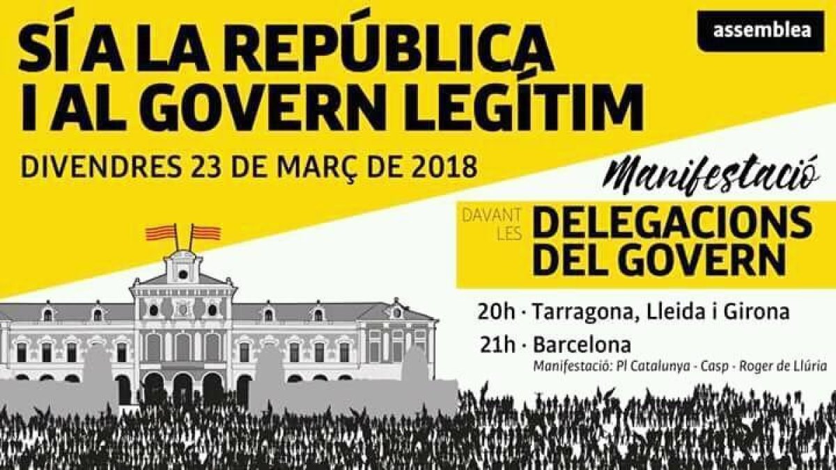 L'ANC convoca una manifestación para esta tarde en apoyo a la «república y al gobierno legítimo»