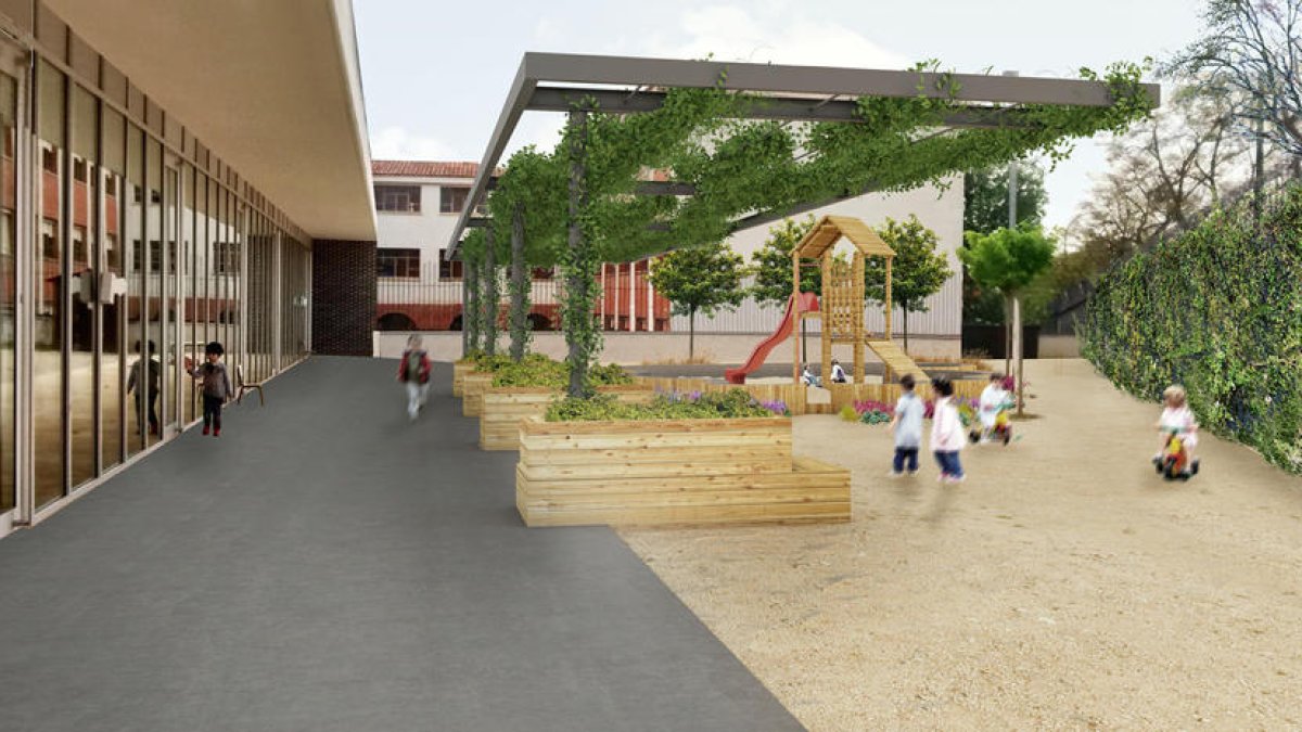 La Ginesta, el primer jardín de infancia al activar los jardines educativos