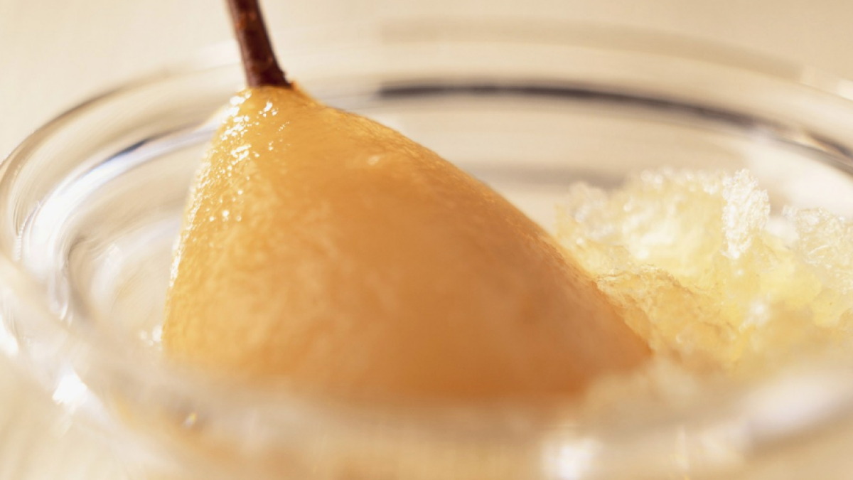 Texturas de peras refrescantes