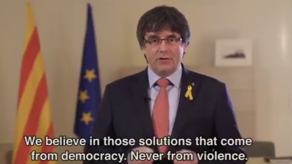 El «govern legítim» a Brussel·les publica un vídeo on defineix Puigdemont com un «home de pau i coratge»