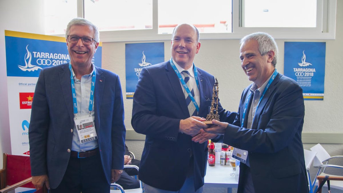 El príncipe de Mónaco vibra con el tenis de mesa de los Juegos