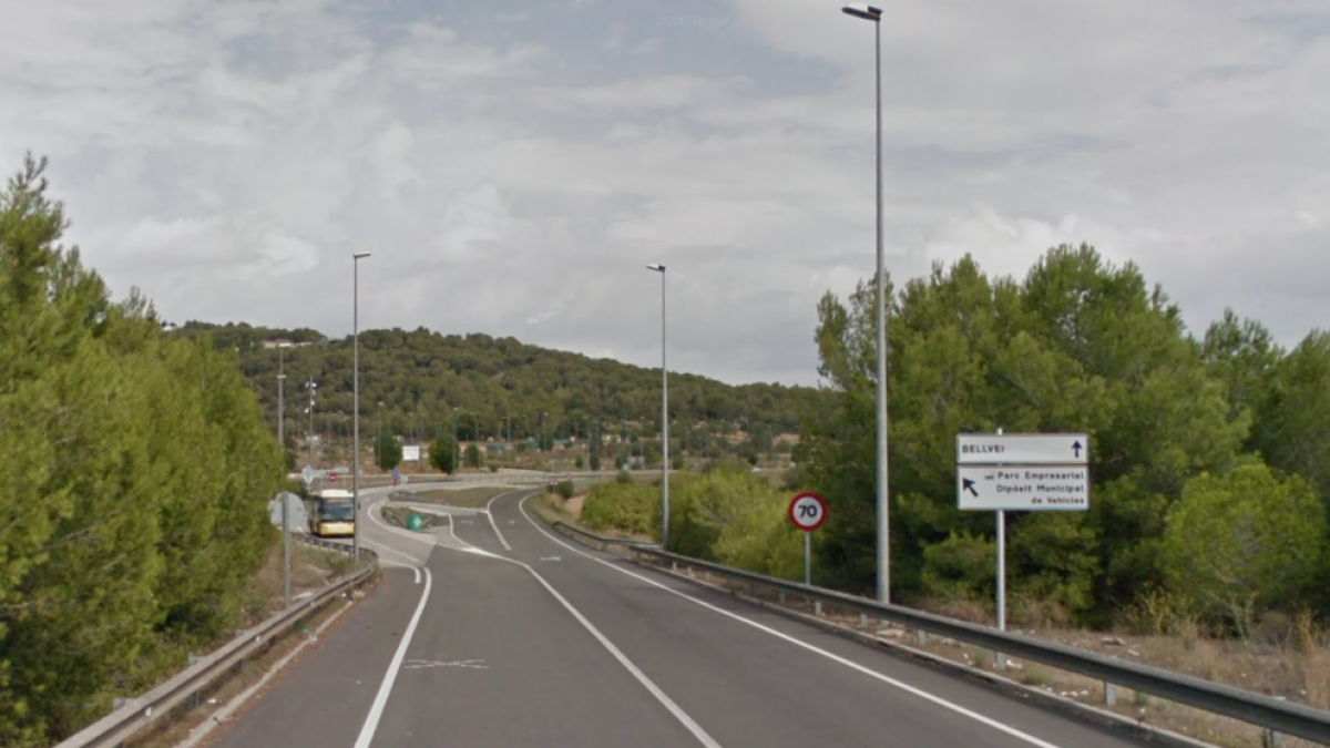Herido grave un motorista al caer en la TV-2126 Calafell