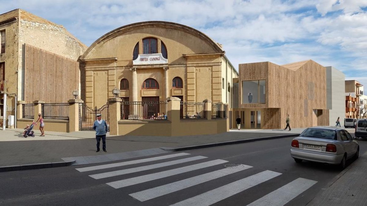 El projecte de rehabilitació i ampliació de l'Orfeó Canongí ja és una realitat