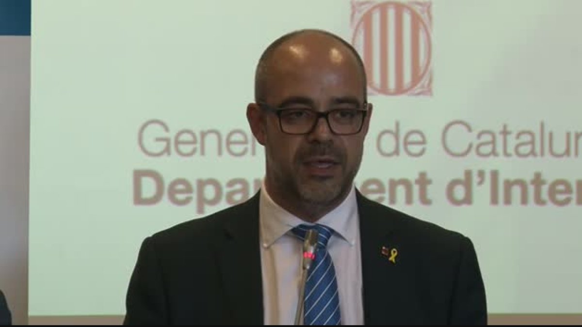 Imatge d'arxiu del conseller d'Interior, Miquel Buch.