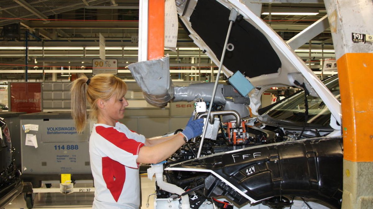 fábrica, coche, seat, automovilisme