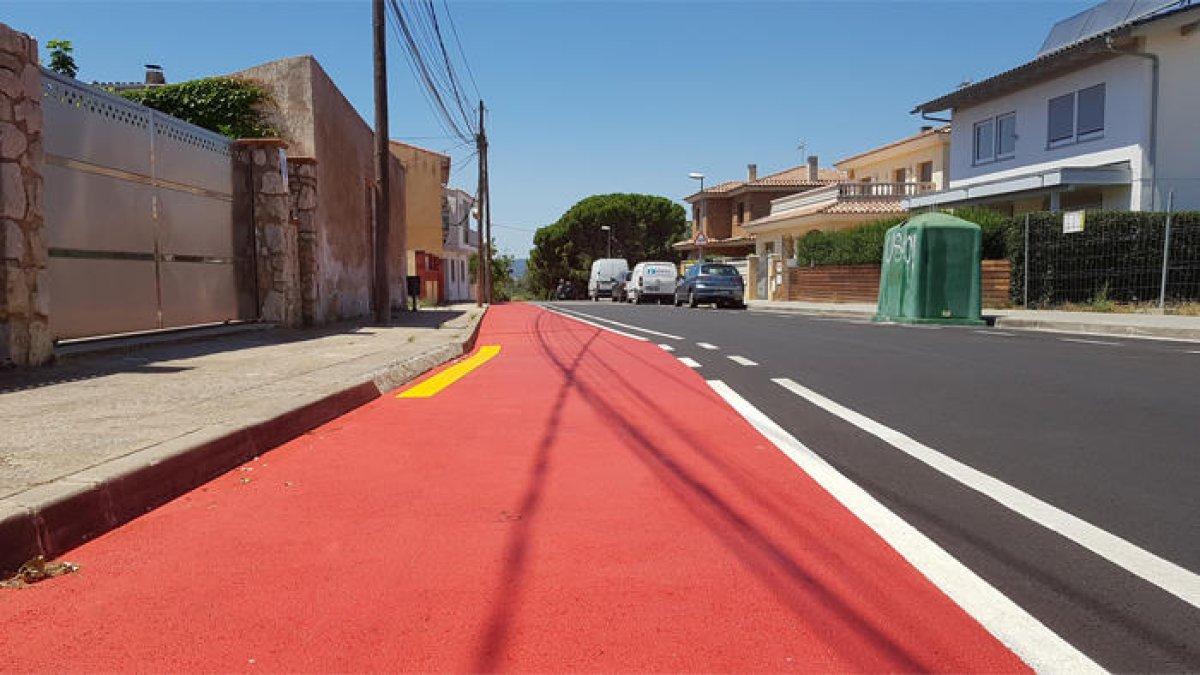 L'Arboç habilita el primer carril bici del municipio