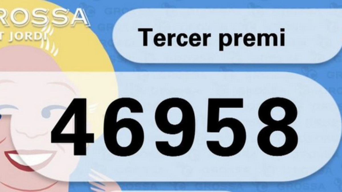 El tercer premio de la Grossa de Sant Jordi es el 46958 y se ha vendido a Granollers