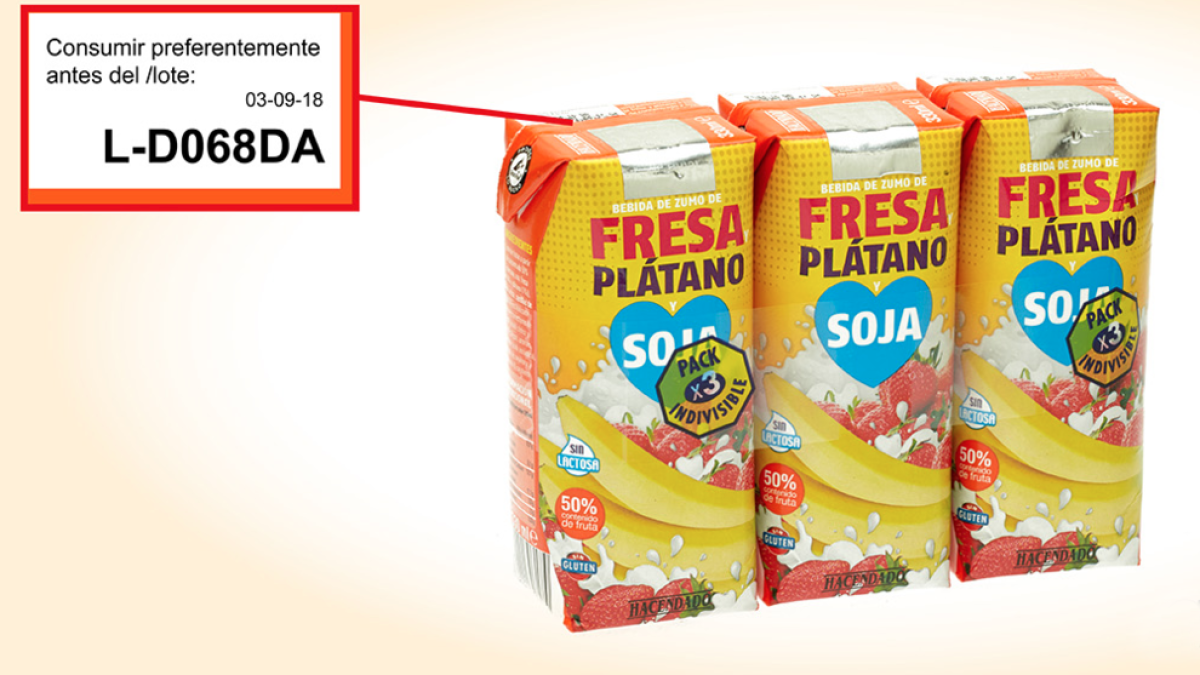 Mercadona retira un lote de bebida con soja por llevar leche de vaca