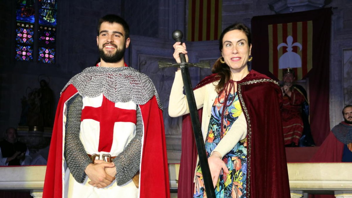 espasa honor, setmana medieval, Montblanc, Òmnium Cultural, Txell Bonet, jordi cuixart