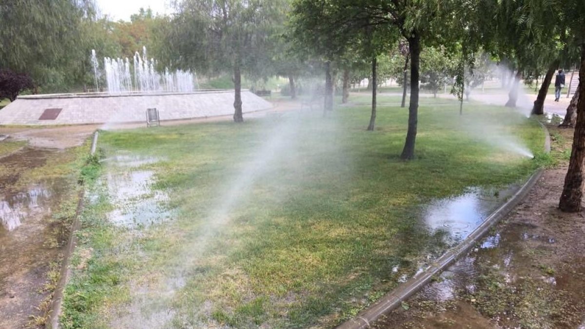 Nadal denuncia «despilfarro de agua» en riegos públicos en Tarragona mientras llueve