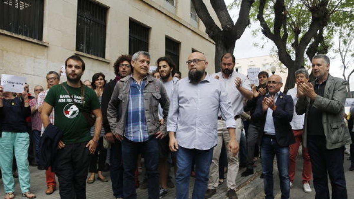 Cinco de los ocho investigados por los hechos del 1-O en la Imperial Tàrraco comparecen ante el juez