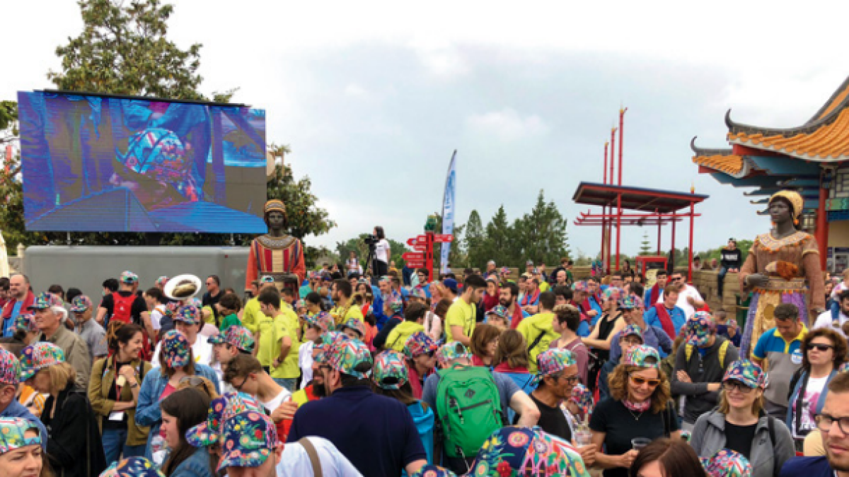 Imagen de una de las fiestas de la AFANOC en PortAventura World.