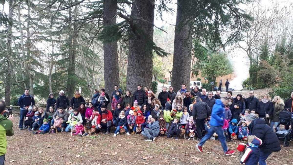 Los niños y niñas de l'Espluga buscan su Tió en el Parque de Natura el Garber