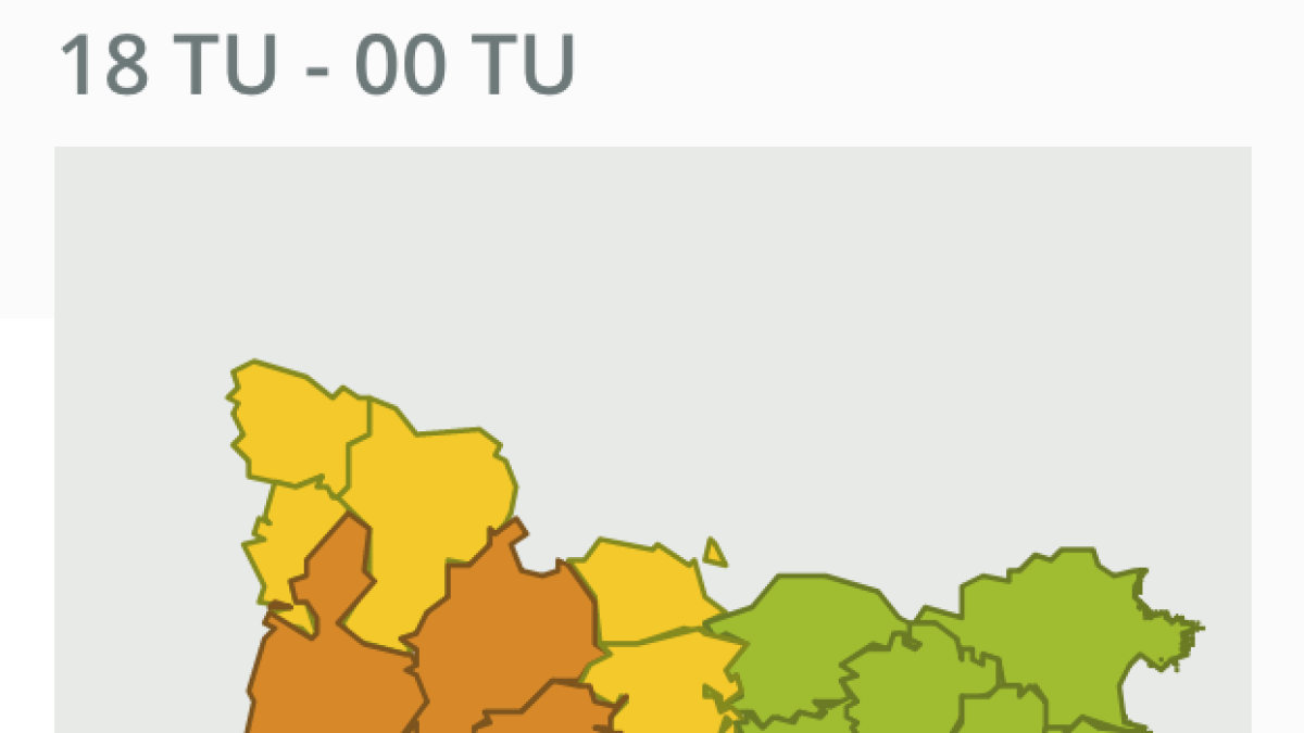Previsió de pluges intenses aquesta tarda al Tarragonès i el Baix Camp
