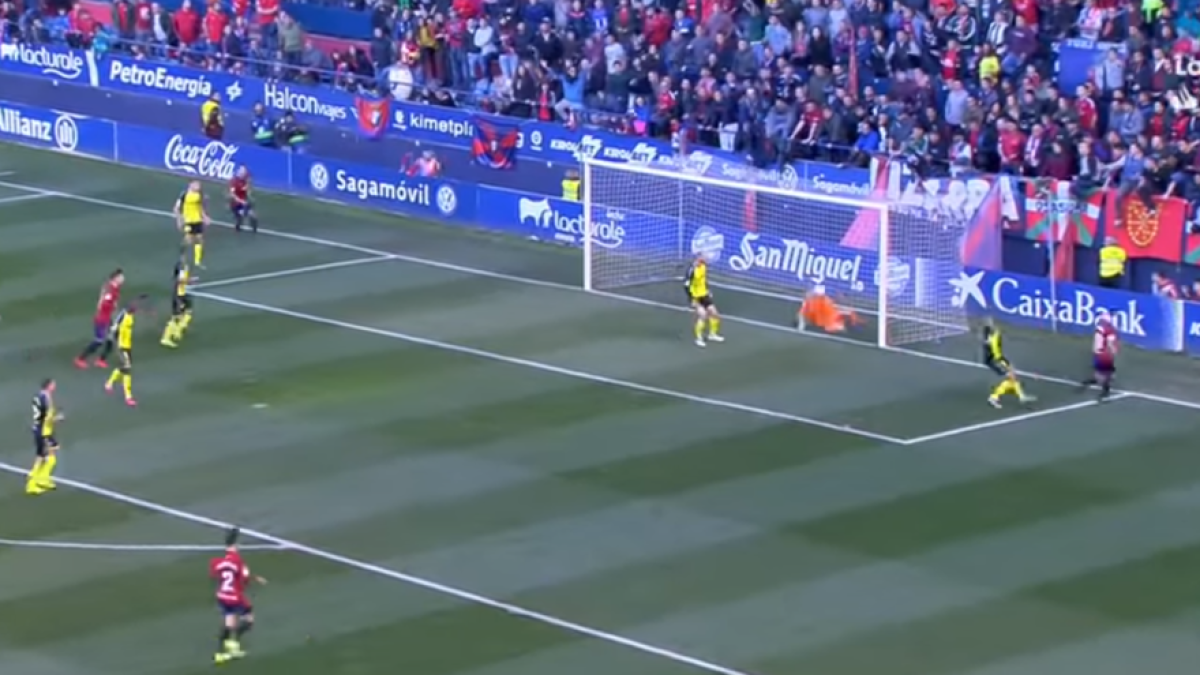 Un momento del partido Osasuna-Nàstic