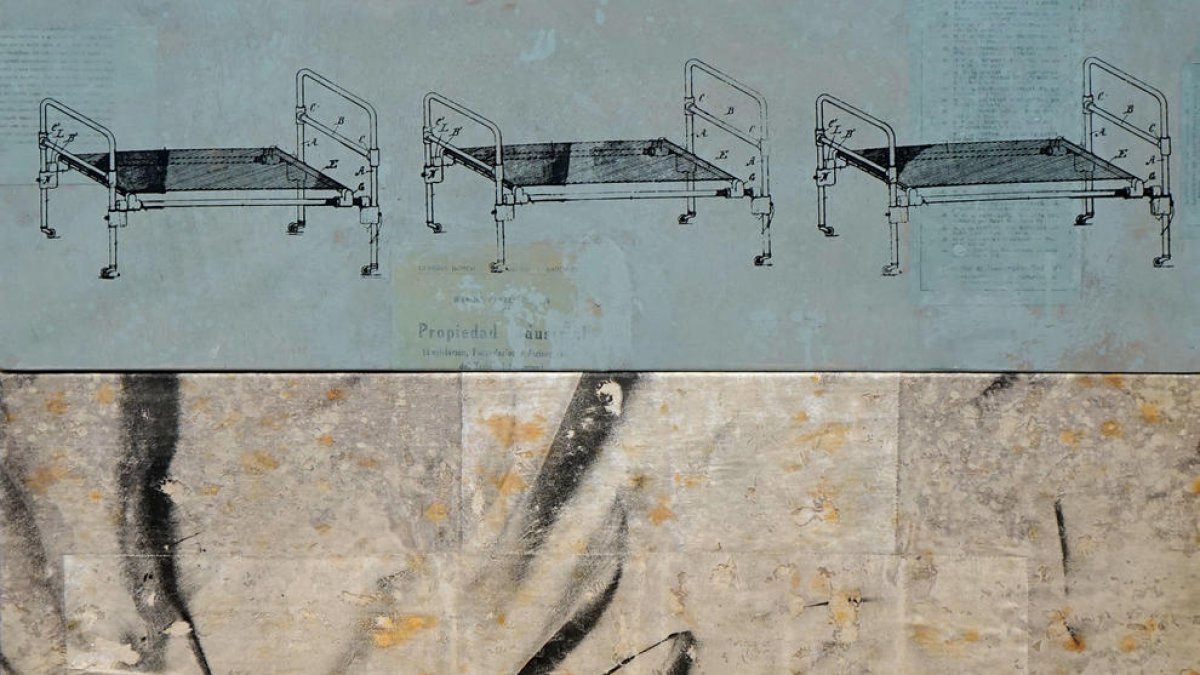 'Entre ferros i llençols', del tarragoní Lluc Queralt, guanyador de la segona edició del Concurs de Pintura.