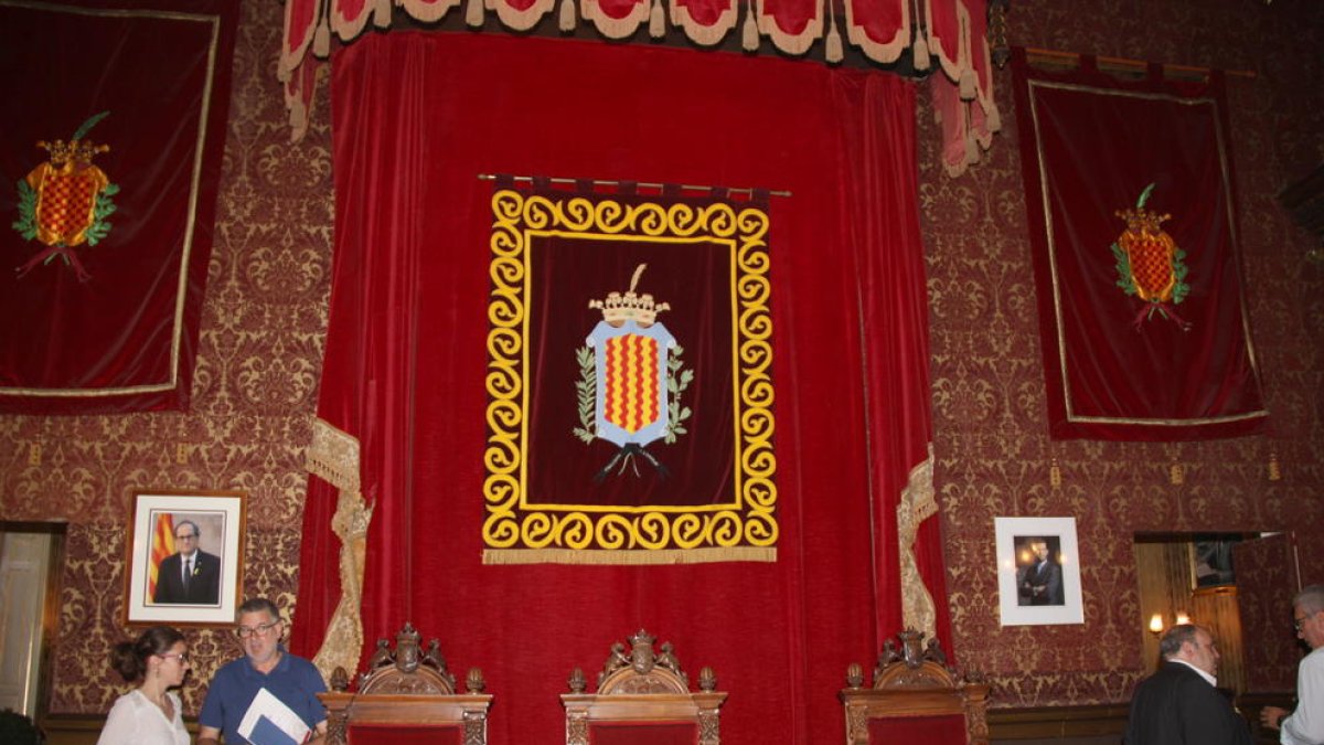 salón de plenos, Tarragona, Sandra Ramos, retrato del rey, Xavi Puig