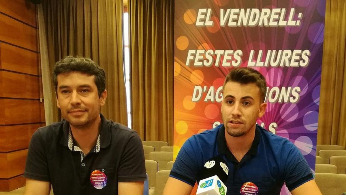 L'alcalde, Keneth Martínez, amb el regidor Christian Soriano.