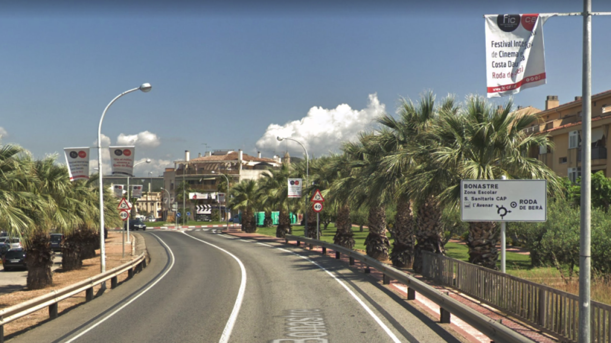 El accidente se ha producido en la TV-2041, conocida como carretera de Berà.