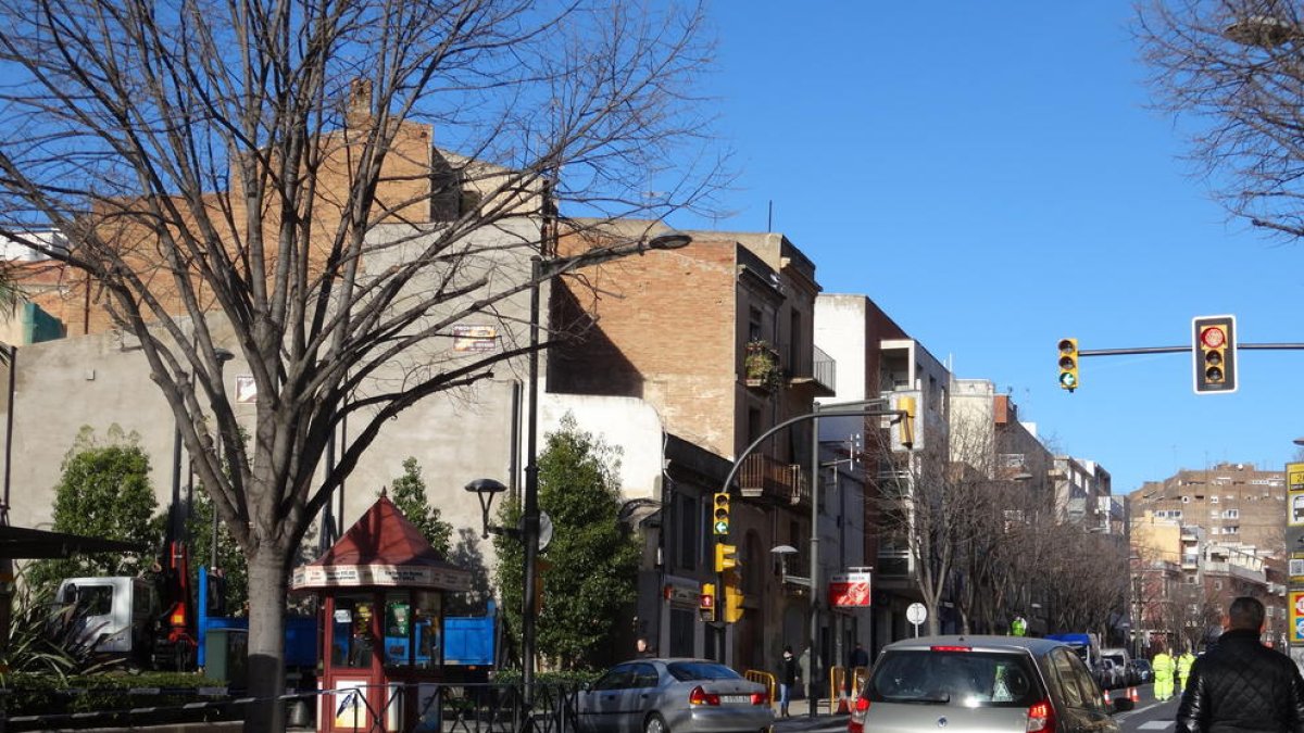 Nou accés al centre de la ciutat des del carrer del Roser