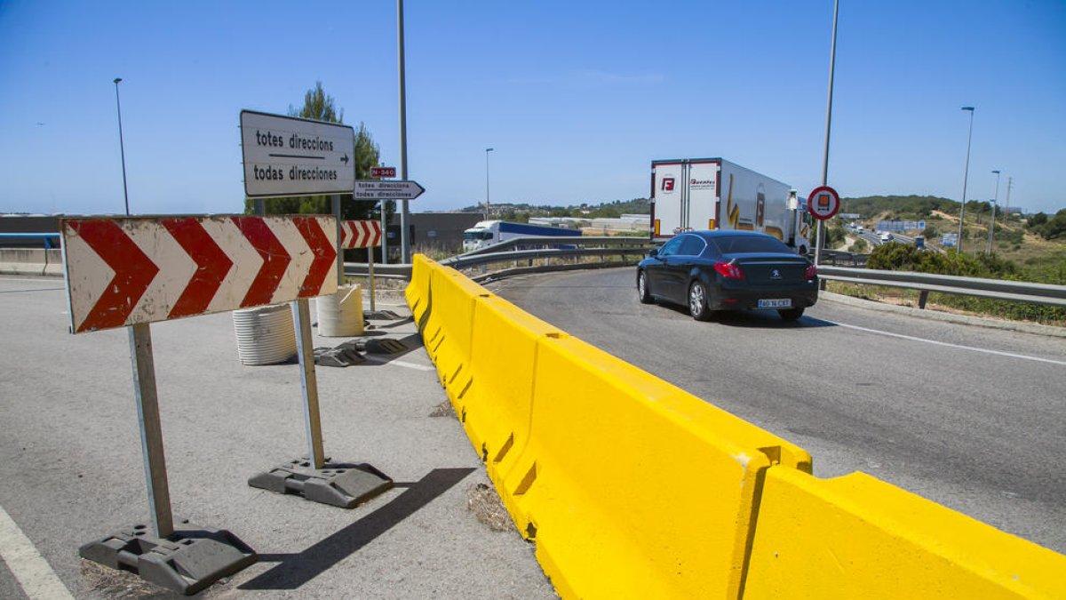 Els talls per reobrir la rotonda de Torredembarra tornen al juliol