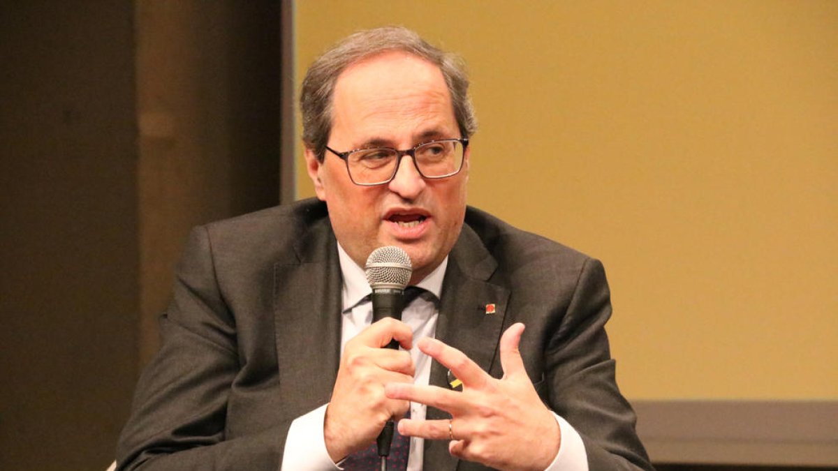 Torra planteará una «proposición a favor de la autodeterminación» si hay sentencias condenatorias