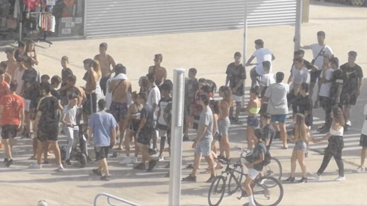 Un grupo de jóvenes protagoniza una pelea multitudinaria a Segur de Calafell