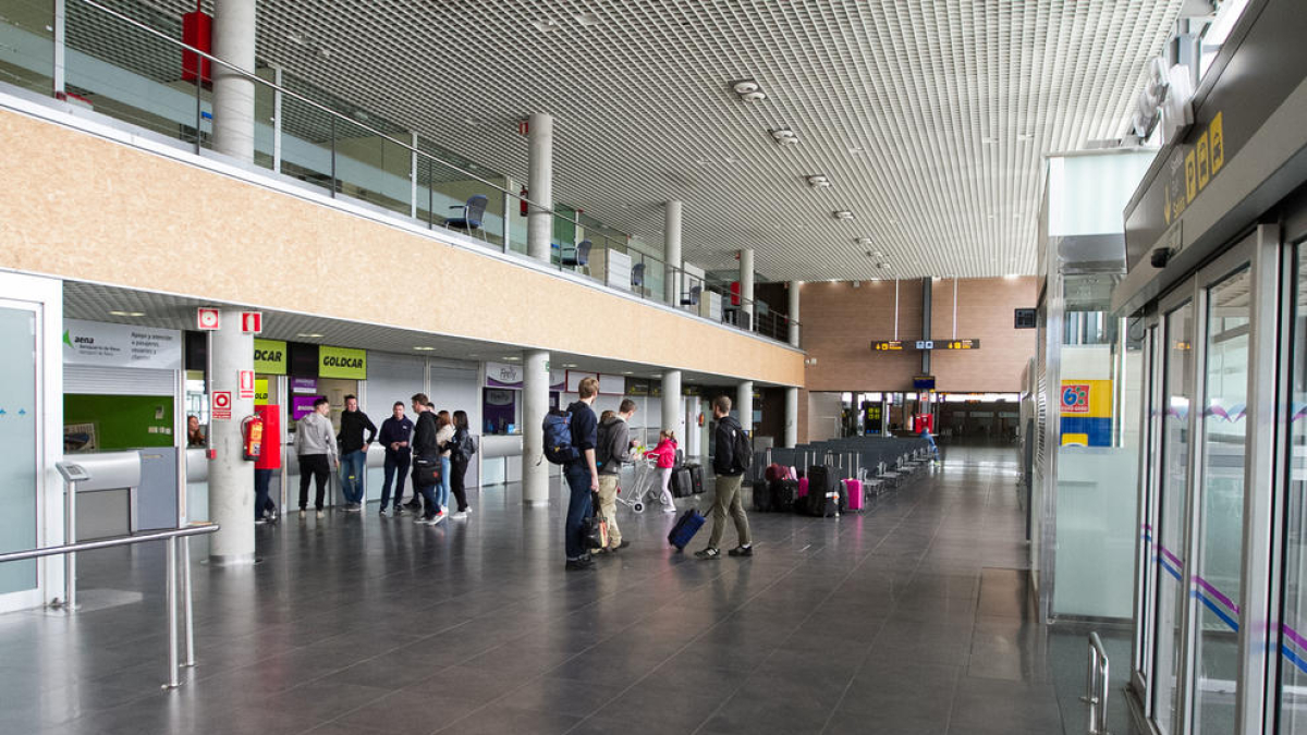 Imatge de l'interior de l'Aeroport de Reus.