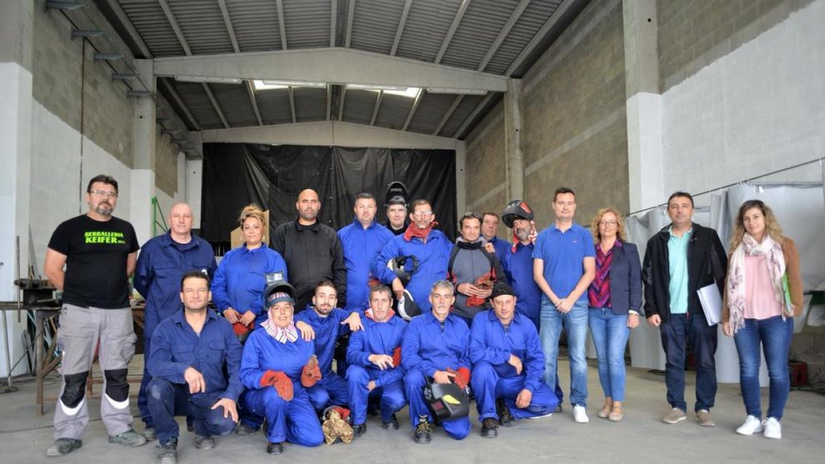 L'Arboç coordina un curs de soldador, una feina amb més demanda que oferta a la zona